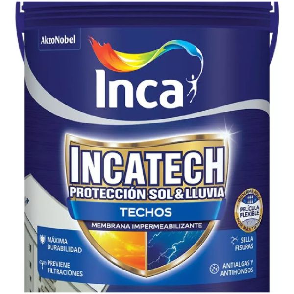 Membrana Liquida Inca Incatech Teja Impermeabilizante 4kg