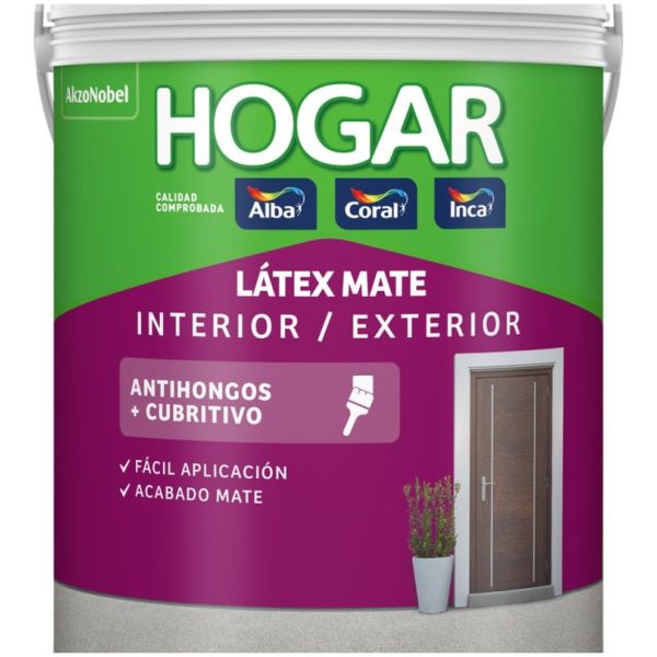 Látex Mate Interior/exterior Hogar Inca 3,6 Litros