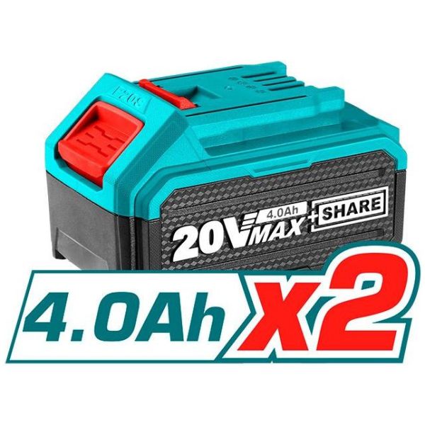 Kit Total 20v Atornilladores, Circular, Caladora, 2 Baterías - Imagen 6