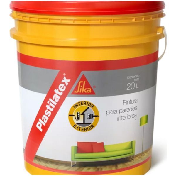 Latex Interior Exterior Antihongos Sika Plastilatex 20 Lt Ac