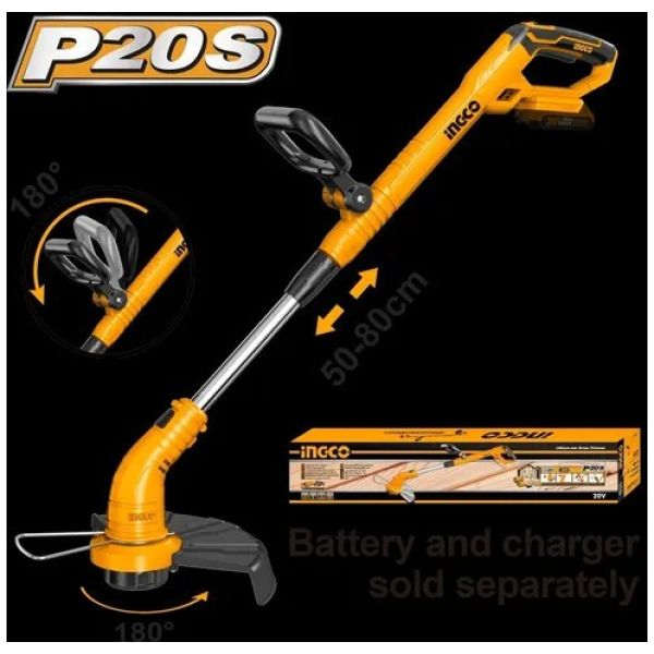 Bordeadora 20v C Bateria Y Cargador Ingco Cgtli203285 - Imagen 4