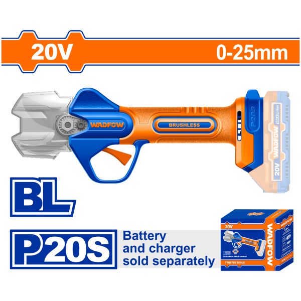 Cizalla 20v 0-25mm Wadfow Carg Con Bat + Valija Wjfpb25 - Imagen 2