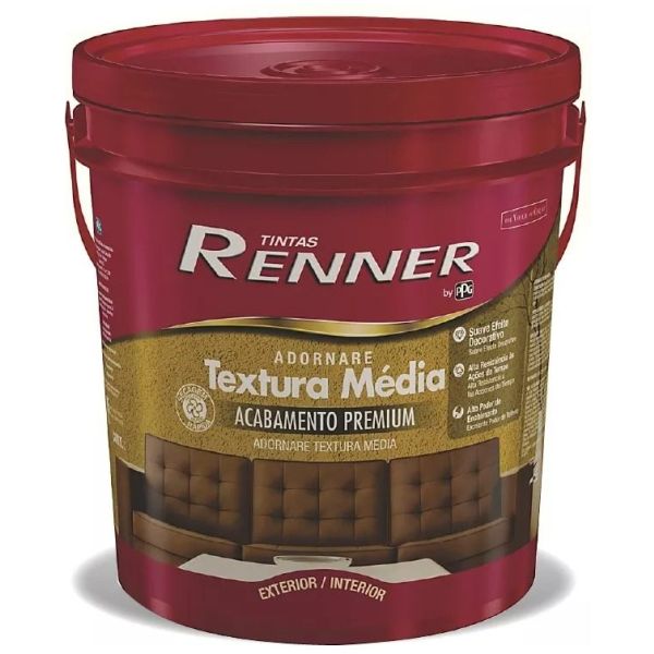 Pintura Texturada Media Renner Interior Y Exterior 25kg