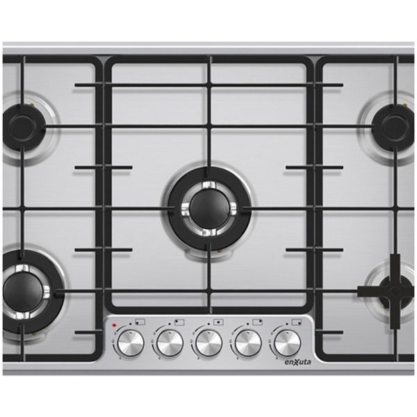Anafe De Empotrar Enxuta 5 Hornallas A Gas Inox