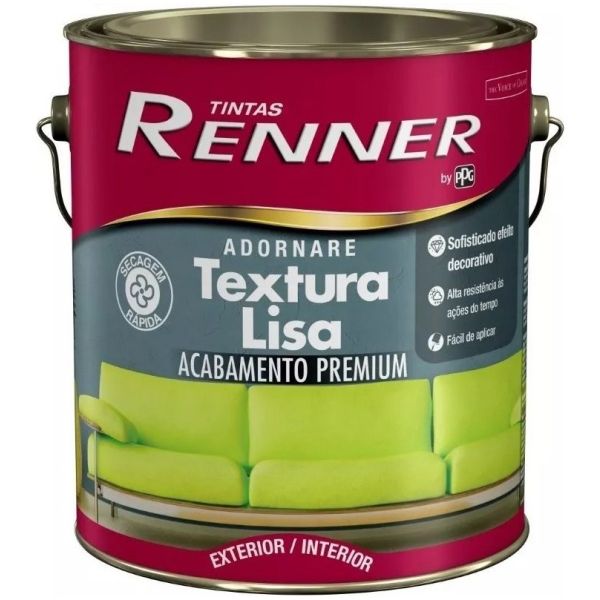 Textura Para Paredes Lisa Color Blanco Renner Adornare 3lts