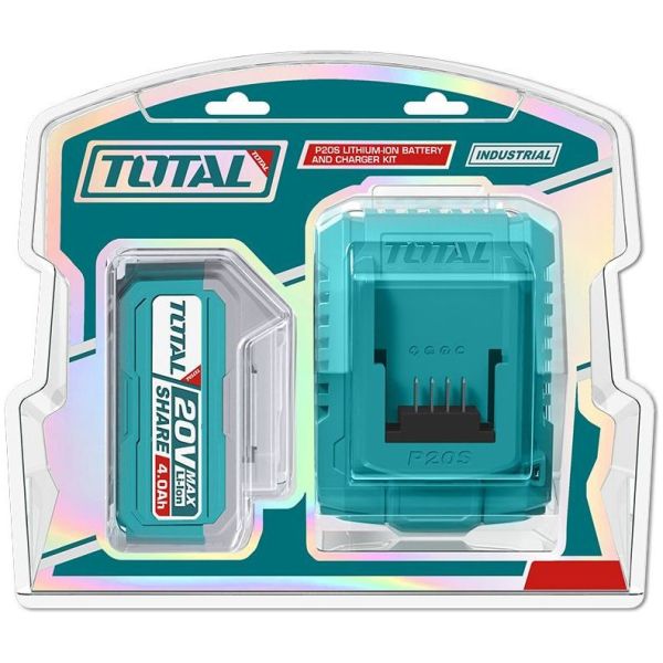 Batería Litio Ion 4.0ah + Cargador Rápido - Línea 20v Total - Imagen 2