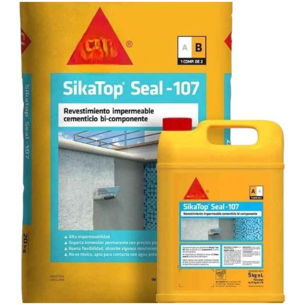 Revestimiento Cementicio Sikatop Seal 107 X 5 Kg- Chaplin