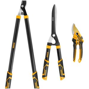 Set X 3 Tijeras De Poda Jardin Ingco Hlt76033
