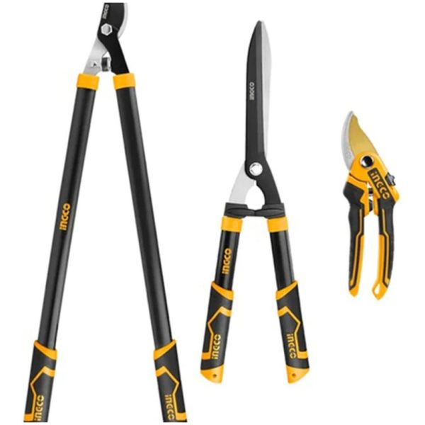 Set X 3 Tijeras De Poda Jardin Ingco Hlt76033