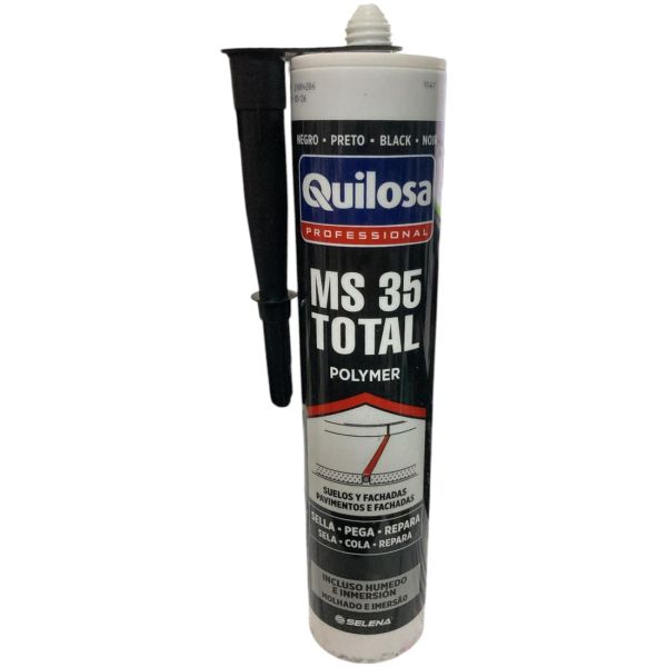 Polimero Sellador Ms 35 Total Multiuso Negro Quilosa 300ml