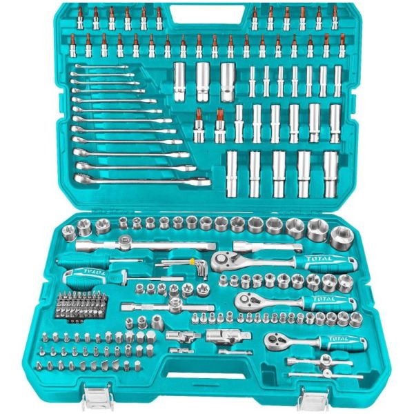 Set De Herramientas, Llaves Crique Y Dados Total, 216 Piezas