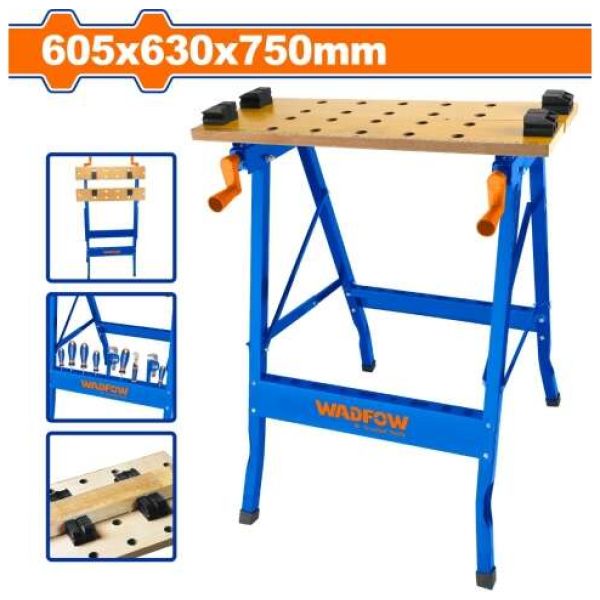 Mesa De Trabajo Plegable 60x63x75cm 100kg Wadfow Wwe1525 - Imagen 2