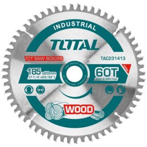 Disco Corte Madera Total, 71/4'' 185x20mm, 60 D - Circular