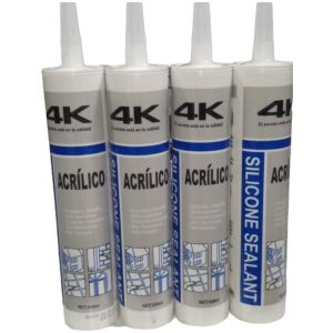 Sellador Acrilico Pintable Siliconado 4k Ferreteria Chaplin