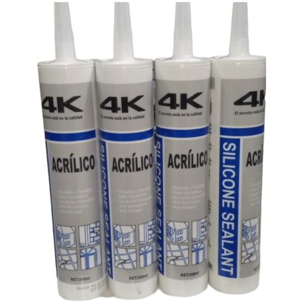 Sellador Acrilico Pintable Siliconado 4k Ferreteria Chaplin