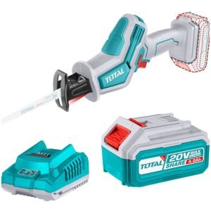 Sierra Sable Inalámbrica 20v Total, Con Batería Y Cargador