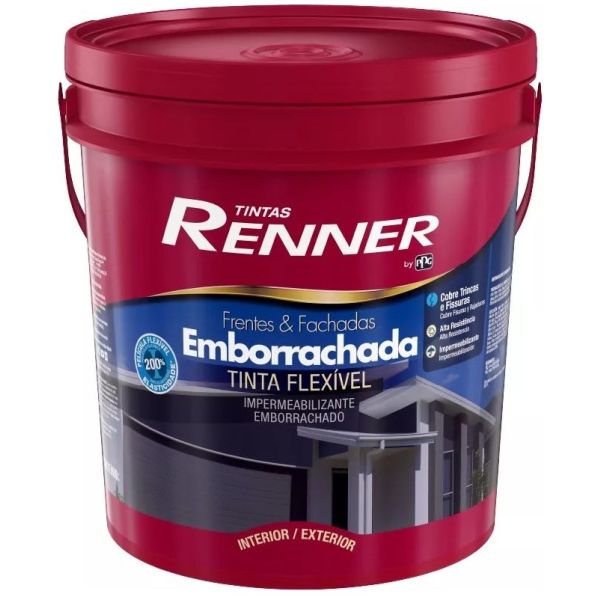 Pintura Impermeabilizante Renner Frentes Y Fachada 20 Kg