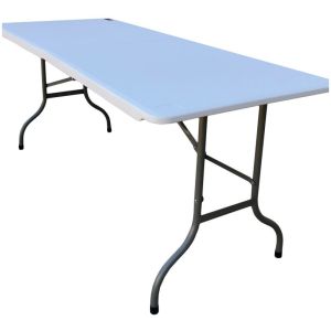 Mesa Plegable 1.80 Mt Tipo Maletín O Valija Camping Lusqtoff