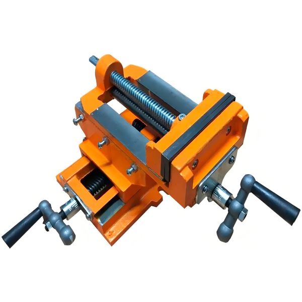 Morsa Cruz Doble Eje 3 Pulgadas Taladro Agujereador Lusqtoff - Imagen 2