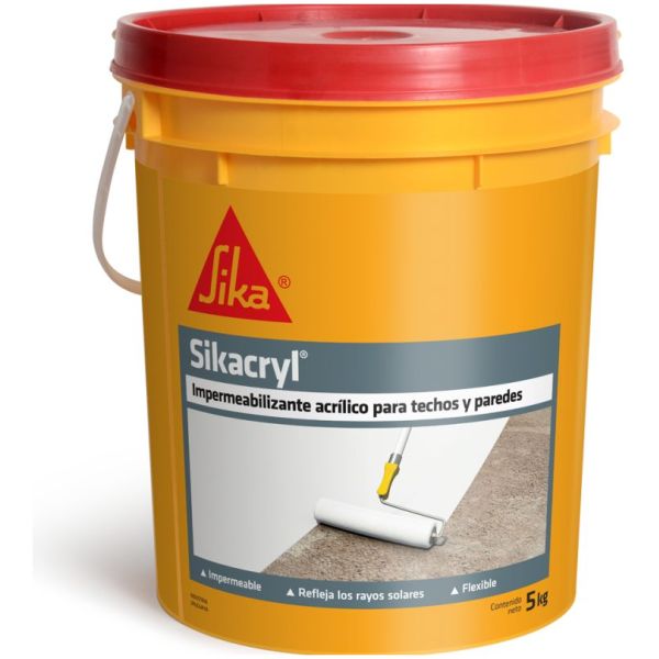 Impermeabilizante Acrílico Sikacryl Sika Color Blanco