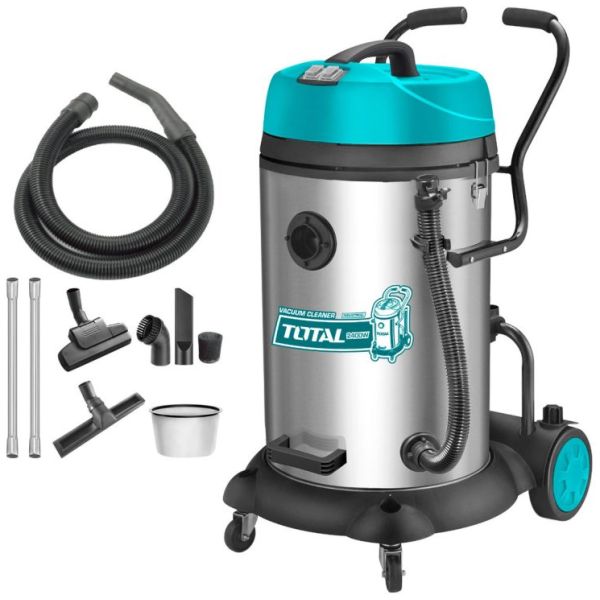 Aspiradora Seco - Húmedo Total, Acero 2400w 75l - Industrial