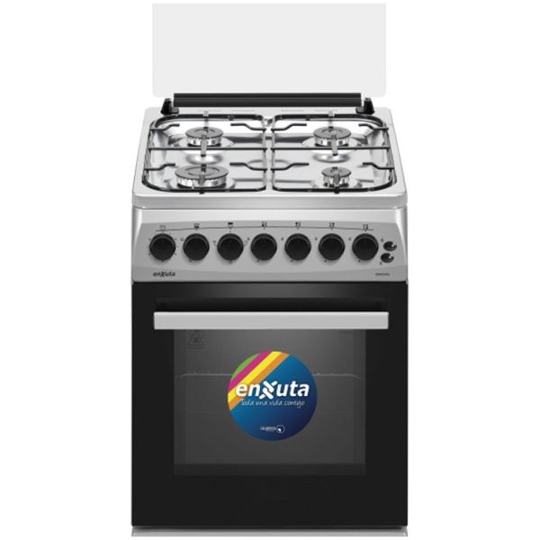 Cocina Supergas 4 Hornallas Inox Con Termocupla 50x60 Enxuta