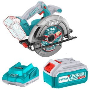 Sierra Circular 20v Total, 7.1/4'' 185mm, Batería Y Cargador