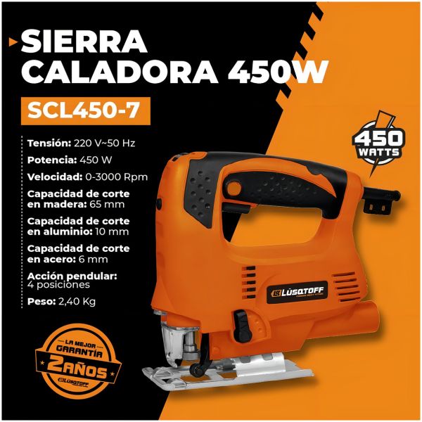 Sierra Caladora 450w Lusqtoff - Imagen 4
