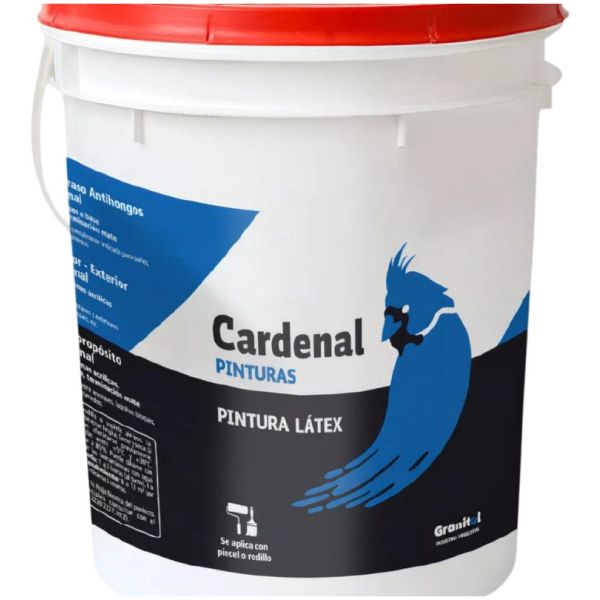 Pintura Latex Pared Exterior Interior A/h Cardenal 18 Lt