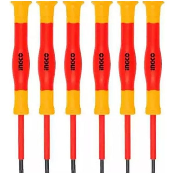 Set Aislado 6 Destornilladores Presicion Ingco Hkipsd0601