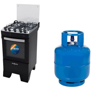 Cocina Enxuta 4 Hornallas Con Grill + Garrafa 13kg