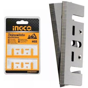 Set X 2 Cuchillas Repuesto 82 X 29 X 3mm Para Cepillo