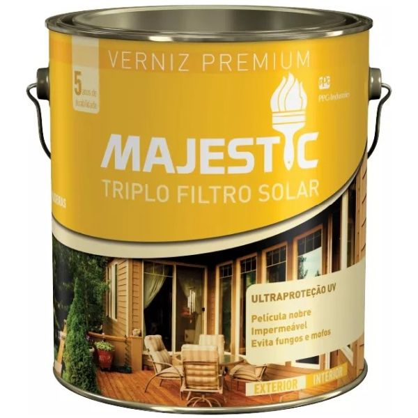 Barniz Para Madera Triple Filtro Y Antihongos Renner 0,9 Lts - Imagen 2