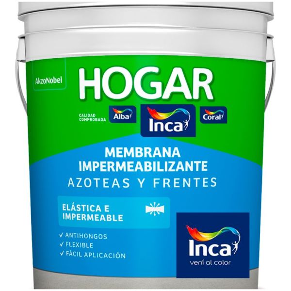 Membrana Liquida Inca Hogar Azoteas Y Frentes 4 Kg