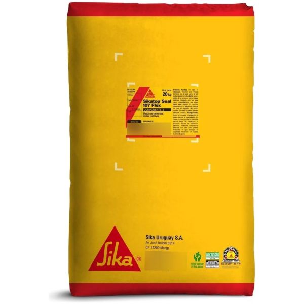 Sikatop Seal 107 Flex Revestimiento Impermeable Flexible25kg - Imagen 2