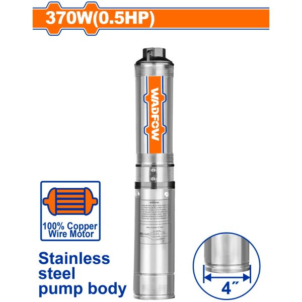 Bomba Sumergible Pozo Profundo 370w 4 Wadfow Wwpda01 - Imagen 2