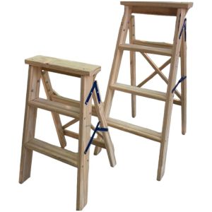 Escalera Familiar Madera 4 Escalones - Ferreteria Chaplin