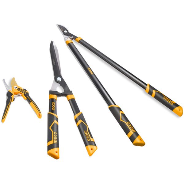 Set X 3 Tijeras De Poda Jardin Ingco Hlt76033 - Imagen 2