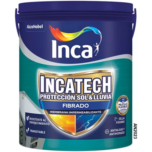Incatech Fibrado Membrana Líquida Impermeabilizante Inca 20k - Imagen 2