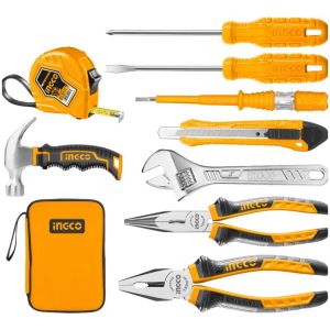 Set 9 Herramientas De Mano C Estuche Ingco Hkth10809 Pg