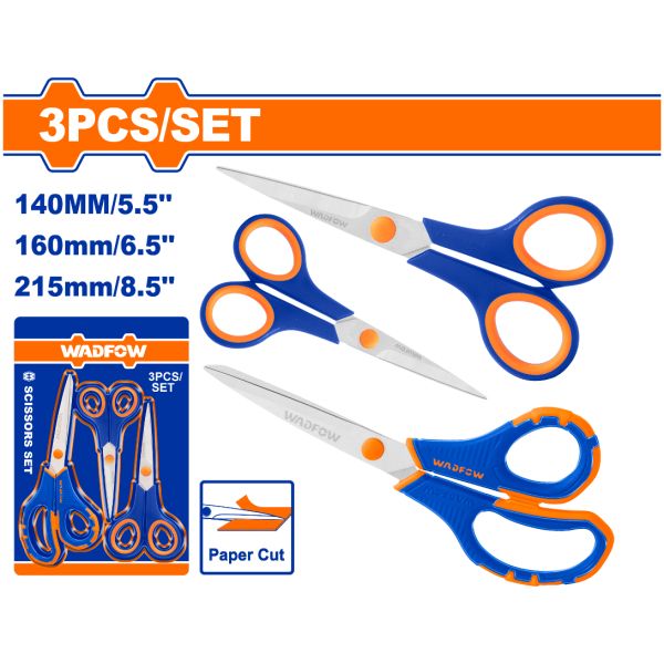 Set X 3 Tijeras Wadfow Wsx4633 - Imagen 2