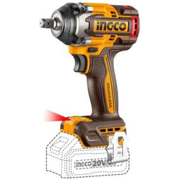 Llave De Impacto 500nm 20v P20s S/bat/carg Ingco Ciwli20501