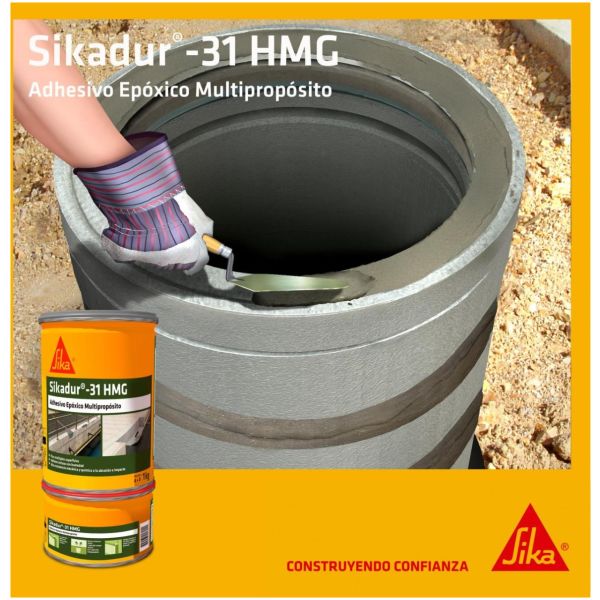 Mezcla Adhesiva Sika Sikadur 31 Hmg Color Gris Impermeable - Imagen 8