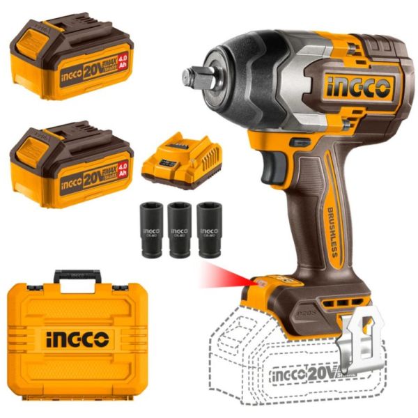 Llave De Impacto 850nm 20v P20s C 2bat+carg+valija