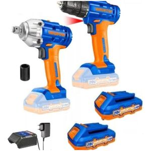 Kit Llave De Impacto + Taladro Atornillador 20v P20s Wadfow