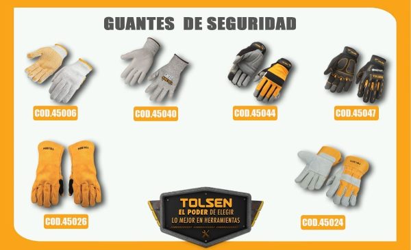 Guantes Trabajo Polyester Algodon Y Látex Tolsen Xl - 45022 - Imagen 3