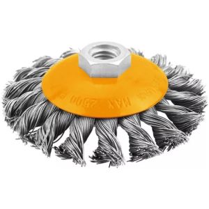 Cepillo Copa Chata Amoladora Ind.trenzado 100mm Tolsen 77520