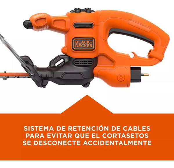Cortacercos Black + Decker 420w Espada 46cm. C/tijera Podar - Imagen 4