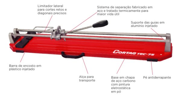 Cortador De Rascadores Para Pisos De Gres Porcelánico Tec-50 - Imagen 5