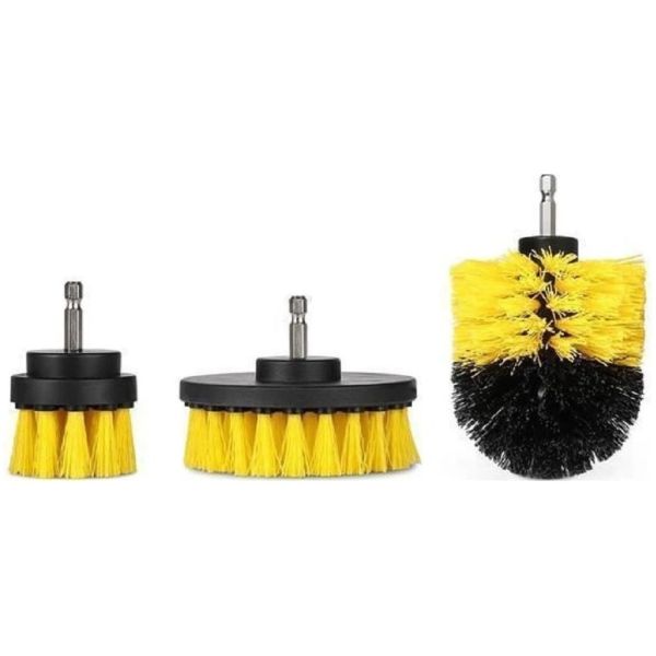 Set 3 Cepillos De Limpieza P/taladro O Atornilladora Tolsen